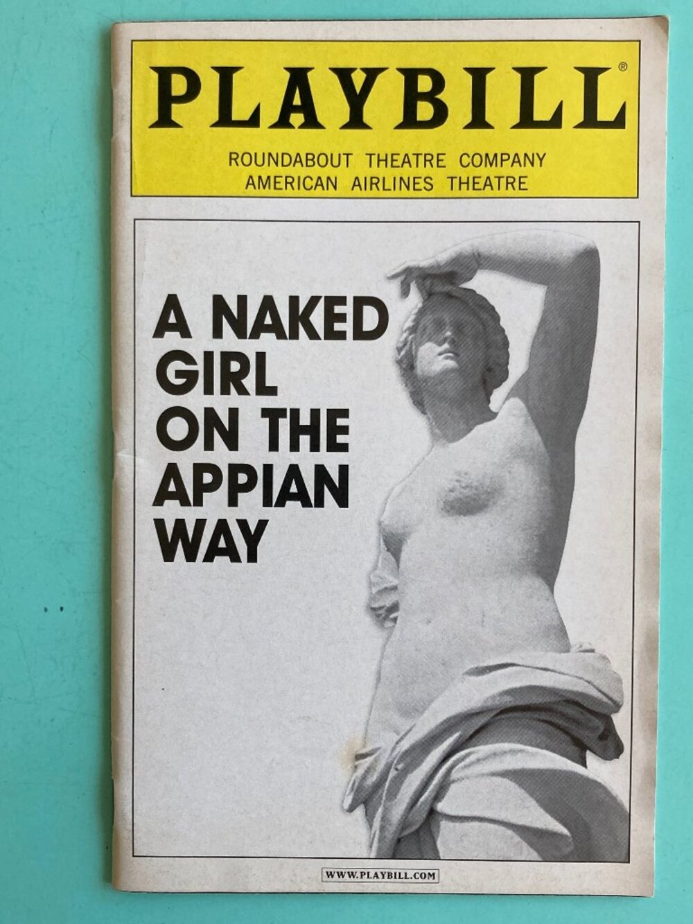 Playbill A Naked Girl on the Appian Way Jill Clayburgh Richard Thomas NOV 2005